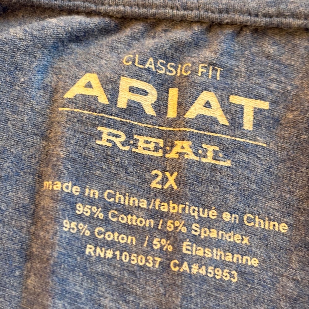 Ariat Real Womens Western Shirt Oversized 2X Skull Floral V-Neck Cotton 19564 - Picture 3 of 14